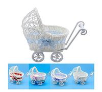 GIVBRO Hamper Pram Basket Flower Vase Storage Box Organizer Baby Shower Party Gifts for Table Decor, 1 Pcs (Random Color)