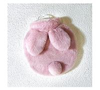 GIVBRO Hot Water Bottle with Rabbit Ears Plush Cover Gift for Birthday Christmas New Year 300ml (#C)
