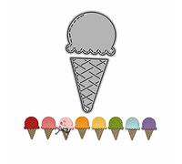 GIVBRO Ice Cream Cutting Dies Embossing Template Tools Scrapbook Die Cut Stencil for Card Making