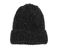 GIVBRO Knitted Berets Hat Women Beanie Cap Winter Chenille Warm Hat for Daily Costume Accessories Black