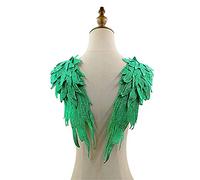 GIVBRO Lace Applique Embroidery Angel Wings Flower Fabric Collar Sewing Patch Wedding Dress Bridal Clothes DIY Crafts