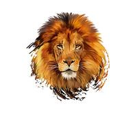GIVBRO Lion Iron-on Patches Heat Transfer Patches Appliques Stickers Ironing Patch for T-shirt DIY Accessories, L