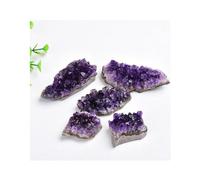 GIVBRO Natural Rough Stones Amethyst Crystal Cluster Gemstones Raw Geode Stone for Chakra Balancing Meditation Collection Reiki Healing 100-150g