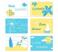 GIVBRO Season Cards Greeting Cards Spring Summer Fall Winter with Envelopes for Holiday Congratulations Adults Kids 6 Pcs