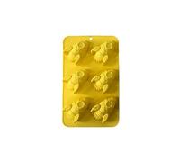GIVBRO Silicone Moulds Rocket Shaped Cake Mold - 6-Cavity Baking Moulds for Chocolate Cake Decoration Jelly Pudding Dome Mousse