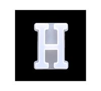 GIVBRO Silicone Resin Letters H Molds Epoxy Resin Moulds for Making Resin Casting Crafts