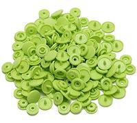 GIVBRO T5 Snap Buttons Plastic Snaps Fasteners Press Studs Poppers for Baby Clothes Diapers Bibs DIY Crafts Mint Green, 50 Pcs