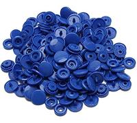 GIVBRO T5 Snap Buttons Plastic Snaps Fasteners Press Studs Poppers for Baby Clothes Diapers Bibs DIY Crafts Dark Blue, 50 Pcs
