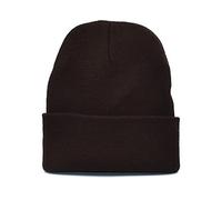 GIVBRO Unisex Berets Hat Knitted Beanie Cap Winter Warm Hat for Autumn Dress Up Costume Accessories Dark Brown