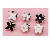 GIVBRO Women Button Pins Invisible Brooch for Girls Clothes Shirt Prevent Accidental Exposure DIY Craft Accessories, 6pcs (#A)