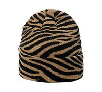 GIVBRO Women Striped Berets Hat Knitted Beanie Cap Winter Warm Hat Casual Costume Accessories Brown