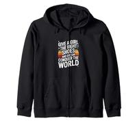 Give A Girl The Right Shoes And She Can Conquer The World Zip Hoodie
