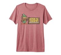Give A Hoot Don't Pollute! Retro Woodsy Owl Signage Premium T-Shirt