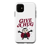 Give A Hug Ladybug Happy Funny Last Day Of School Summer Case for iPhone 11