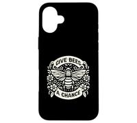 Give Bees A Chance Bee Conservation Environmental Awareness Case for iPhone 16 Plus