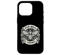 Give Bees A Chance Bee Conservation Environmental Awareness Case for iPhone 16 Pro