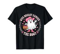 Give Breast Cancer The Boot Ghost Design T-Shirt