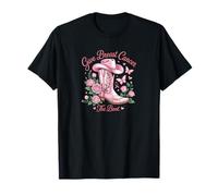 Give Breast Cancer The Boot Western Pink Ribbon Awareness T-Shirt