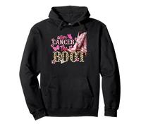 Give Cancer The Boot Western Cowgirl Leopard Breast Cancer Pullover Hoodie