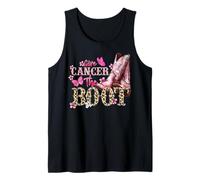 Give Cancer The Boot Western Cowgirl Leopard Breast Cancer Tank Top