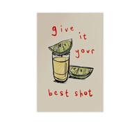 Give It Your Best Kitchen Canvas Poster for Home Decor Gift