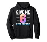 Give me 6 feet Social Distancing AntiSocial Kind print Pullover Hoodie