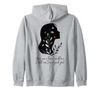 Give Me a Hand Necklace and Tell Me I'm a Good Girl Smutt Zip Hoodie