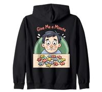 Give Me a Minute Stressed Puzzle Solver Jigsaw Zip Hoodie