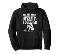 Give Me A Minute While I Pull Myself Together Amputee Funny Pullover Hoodie