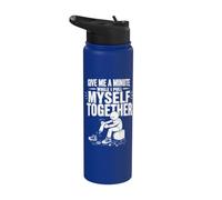 Give Me A Minute While I Pull Myself Together Amputee Funny Stainless Steel Insulated Water Bottle