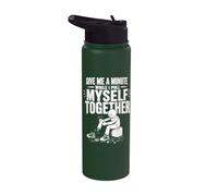 Give Me A Minute While I Pull Myself Together Amputee Funny Stainless Steel Insulated Water Bottle