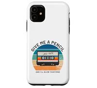 Give Me A Pencil Funny Gen X Cassette Mixtape Tape Gift Case for iPhone 11