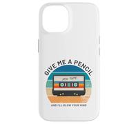 Give Me A Pencil Funny Gen X Cassette Mixtape Tape Gift Case for iPhone 14