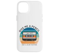 Give Me A Pencil Funny Gen X Cassette Mixtape Tape Gift Case for iPhone 14 Plus