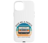 Give Me A Pencil Funny Gen X Cassette Mixtape Tape Gift Case for iPhone 15 Plus