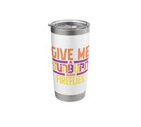 Give Me A Sunburn and Fireflies Stainless Steel Insulated Tumbler
