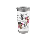 Give Me Coffee to Get Me Started and Jesus to Keep Me Going Stainless Steel Insulated Tumbler