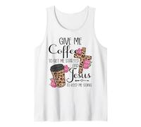 Give Me Coffee to Get Me Started and Jesus to Keep Me Going Tank Top