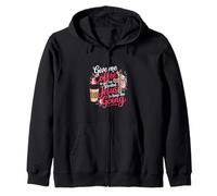 Give me coffee to get me started Jesus to keep me going Zip Hoodie