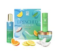 Give Me Cosmetics Botanical Breeze Drenched Skin Set - Body Care Fragrance, Butter, & Oil - Refreshing Botanical Scent with Green Apple, Citrus & Green Tea