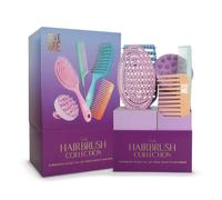 Give Me Cosmetics Hairbrush Set, Includes Flexy Paddle Brush, Heat Protective Vent Brush, Wide Tooth Comb, Pintail Comb and Exfoliating Scalp Brush