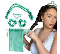 Give Me Cosmetics Heatless Curlers, Satin Hair Curler, No Heat Curls, Includes Scrunchies, Headband for Short & Long Hair, Claw Clip, Padded Blow Out Rod, Gifts for Teenagers Women