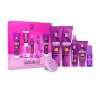Give Me Cosmetics, Shampoo and Conditioner Sets, with Hair Mask, Heat Defence Spray, Serum, Scalp Massager, Mango & Passion Fruit, Paraben Free, Haircare Gift Set for Teenage Girls Women