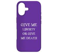 Give Me Liberty or Give Me Death with Vintage White Font Case for iPhone 17