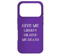 Give Me Liberty or Give Me Death with Vintage White Font Case for iPhone 17 Pro