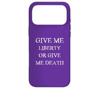 Give Me Liberty or Give Me Death with Vintage White Font Case for iPhone 17 Pro Max