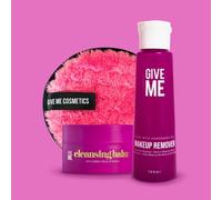 Give Me Makeup Remover Oil And Green Tea Balm Double Cleansing Bundle In Plum Plum