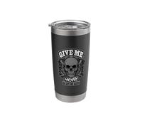 Give Me Mojitos Or Give Me Death Skull Art Stainless Steel Insulated Tumbler