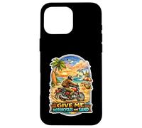 Give Me Motorcycles and Sand Biker Beach Motorcycle Rider Case for iPhone 16 Pro Max