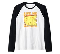 Give Me Smoo-Cheese Cute Kawaii Cheese Pun Raglan Baseball Tee